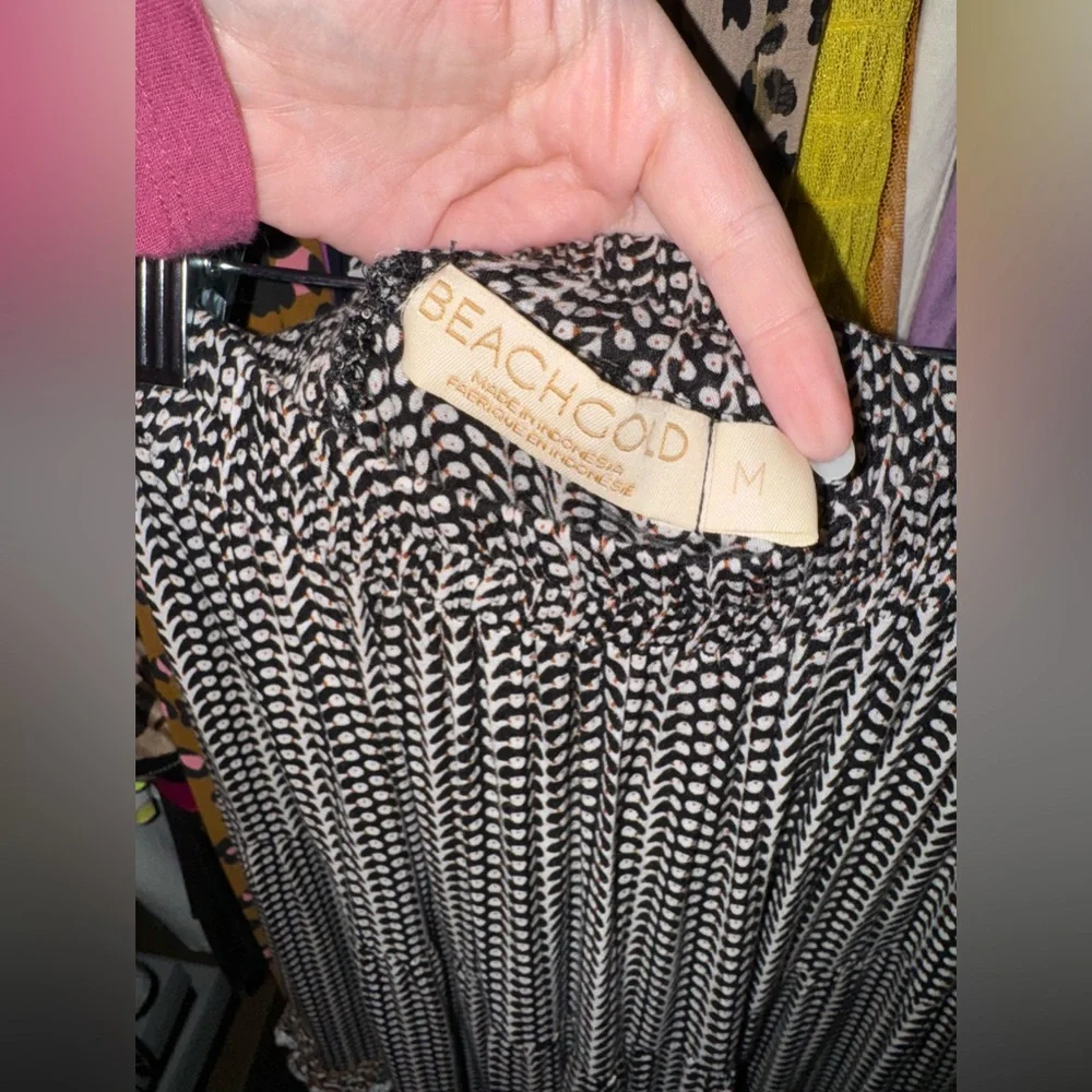 Anthropologie Beachgold Jocelyn Tiered Midi Skirt M EUC - Picture 3 of 7